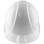 ERB Americana Cap Style Hard Hat with Ratchet Suspension and 4-Point Chinstrap - White front