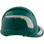 Pyramex Ridgeline Cap Style Hard Hats Green with White Reflective Decals Applied