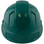 Pyramex Ridgeline Cap Style Hard Hats Green with Green Reflective Decals Applied