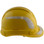 Pyramex Ridgeline Cap Style Hard Hats Yellow with White Reflective Decals Applied