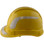 Pyramex Ridgeline Cap Style Hard Hats Yellow with White Reflective Decals Applied