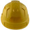 Pyramex Ridgeline Cap Style Hard Hats Yellow with Yellow Reflective Decals Applied