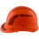Pyramex Ridgeline Cap Style Hard Hats Orange with Red Reflective Decals Applied