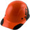 DAX Actual Carbon Fiber Hard Hat - Cap Style Black and Hi-Viz Orange
