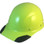 DAX Fiberglass Composite Hard Hat - Cap Style Hi Viz Lime