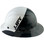 Actual Carbon Fiber Hard Hat - Full Brim 5050 Camo Black and White