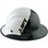 Actual Carbon Fiber Hard Hat - Full Brim 5050 Camo Black and White with Protective Edge