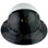 Actual Carbon Fiber Hard Hat - Full Brim 5050 Camo Black and White