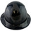 Actual Carbon Fiber Hard Hat - Full Brim Camo Black with Protective Edge