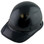 DAX Fiberglass Composite Hard Hat - Cap Style Black with Protective Edge