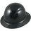 DAX Fiberglass Composite Hard Hat - Full Brim Factory Black with Protective Edge