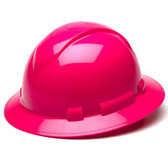 Pyramex 4 Point Full Brim Style with RATCHET Suspension Pink - Oblique View