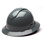 Pyramex Ridgeline Vented Slate Gray Full Brim Style Hard Hat - 4 Point Suspensions - Oblique View
