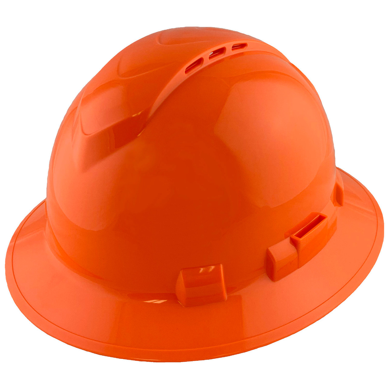Pyramex Ridgeline Vented Hi-Viz Orange Full Brim Style Hard Hat