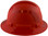 Pyramex Ridgeline Full Brim Style Hard Hat with Red Pattern with Red Decals - Right View