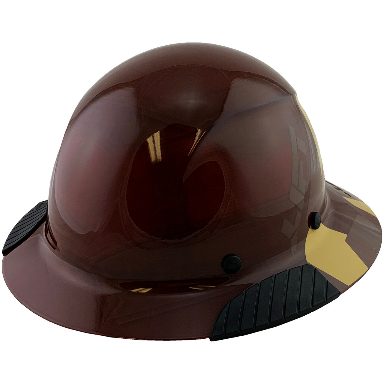 DAX Fiberglass Composite Hard Hat Full Brim 5050 Desert Camo Natural Tan