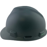 MSA V-Gard Cap Style Hard Hats with Staz-On Suspensions Matte Gray  - Left View