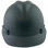 MSA V-Gard Cap Style Hard Hats with Fas-Trac Suspensions Matte Gray  - Front View