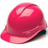 Pyramex Ridgeline Cap Style Hard Hats Hi Viz Pink - Oblique View Main
