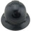 Pyramex Ridgeline Vented Black Full Brim Style Hard Hat  ~ Front View