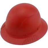 DAX Fiberglass Composite Hard Hat - Full Brim Textured Red ~ Left Side Oblique View