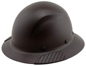 DAX Fiberglass Composite Hard Hat - Full Brim Textured Brown Oblique