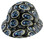 US Air Force Hat Design Full Brim Hydro Dipped Hard Hats ~ Oblique View