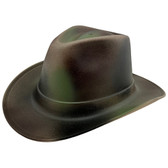 Occunomix Western Cowboy Hard Hats ~ Textured Camo
Left Side Oblique View
