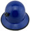 MSA Skullgard Full Brim Hard Hat with FasTrac III Ratchet Suspension - Royal Blue and Light Clip
Back View