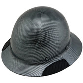 DAX Fiberglass Composite Hard Hat - Full Brim Hydro Dipped Graphite Design
Left Side Oblique View