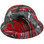 Red Skelly Fish Design Full Brim Hydro Dipped Hard Hats
Left Side View