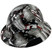 Carbon Fiber Material Hard Hat - Full Brim Hydro Dipped – Second Amendment
Right Side Oblique View