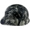 Burning Flames Hydro Dipped GLOW IN THE DARK Hard Hats Cap Style with Ratchet Suspensions
Left Side View
