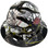 Composite Material Hard Hat - Full Brim Hydro Dipped – American Flag Camo Design
Front View