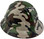 Woodland Camo Full Brim Hydro Dipped Hard Hats
Left Side Oblique View