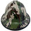 Woodland Camo Full Brim Hydro Dipped Hard Hats with Edge
Front View
