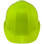 Pyramex 4 Point Cap Style Hard Hats with RATCHET Suspension Hi Viz Lime
Front View