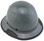Actual Carbon Fiber Hard Hat - Full Brim Factory Gray  - with edge oblique right