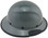 Actual Carbon Fiber Hard Hat - Full Brim Factory Gray  - with edge right