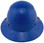 Actual Carbon Fiber Hard Hat - Full Brim Factory Painted Blue -Back
