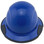 Actual Carbon Fiber Hard Hat - Full Brim Factory Painted Blue -Edge Front