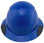 Actual Carbon Fiber Hard Hat - Full Brim Factory Painted Blue  Front