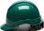 Pyramex Ridgeline Cap Style Hard Hats Green - 6 Point Suspensions (HP46135)  Side