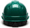 Pyramex Ridgeline Cap Style Hard Hats Green - 6 Point Suspensions (HP46135) 