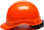 Pyramex Ridgeline Cap Style Hard Hats Hi Viz Orange - 6 Point Suspensions
Left Side View