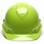 Pyramex Ridgeline Cap Style Hard Hats Hi Viz Lime - 6 Point Suspensions
Front View
