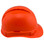Pyramex Ridgeline Vented Hi-Viz Orange Cap Style Hard Hat
 Right Side View