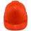 Pyramex Ridgeline Vented Hi-Viz Orange Cap Style Hard Hat
 Front View