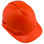Pyramex Ridgeline Vented Hi-Viz Orange Cap Style Hard Hat
 Right Side Oblique View