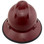 MSA V-Gard Full Brim Hard Hats with Fas-Trac Suspensions Maroon Color with Protective Edge
Back View